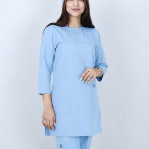 ست اسکراب پزشکی زنانه مدل الیت رنگ آبی روشن - نمای کلی محصول
