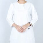 اسکراب پزشکی زنانه مدل الیت رنگ سفید (بدون شلوار) - نمای کلی محصول