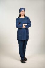 اسکراب پزشکی زنانه مدل الیت رنگ جین - نمای کلی محصول