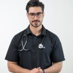 اسکراب مدل لرد مشکی - ست پزشکی یونیسکس کتان کش