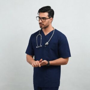 اسکراب پزشکی تک مردانه مدل الگانت فاحا رنگ سرمه‌ای