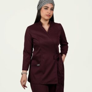 اسکراب مدل لیا زرشکی زنانه؛ ست پزشکی شیک فاحا اسکرابز