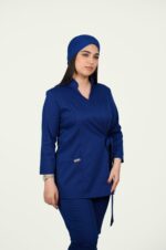 اسکراب پزشکی زنانه فاحا مدل لیا آبی کاربنی