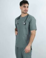 اسکراب پزشکی یونیسکس مدل الیت با پارچه تترون خنک و کم چروک2