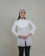 روپوش پزشکی زنانه مدل داو با پارچه ترگال کجراه