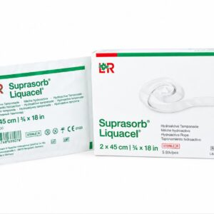 بسته‌بندی پانسمان هیدروفایبر سوپرازورب لیکواسل (Suprasorb Liquacel)