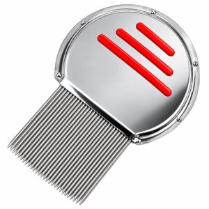 دندانه های استیل و شیاردار شانه ضد شپش ترمیناتور